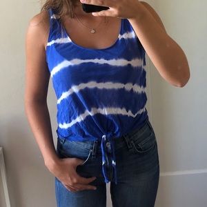 Forever 21 Blue Tie Dye Tank Top